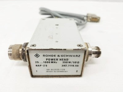 ROHDE AND SCHWARZ NAP-Z5 POWER SENSOR HEAD FOR NAP NRT N-TYPE DIRECTIONAL TESTED