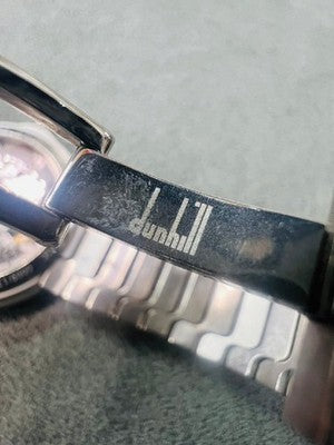 DUNHILL MILLENNIUM LONGITUDE BB8013 AUTOMATIC SILVER SS WRISTWATCH