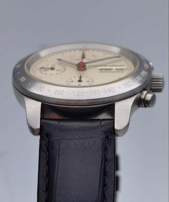 PORSCHE DESIGN BY ETERNA 6605.41 DAY DATE CHRONOGRAPH MENS WATCH STAINLESS STEEL