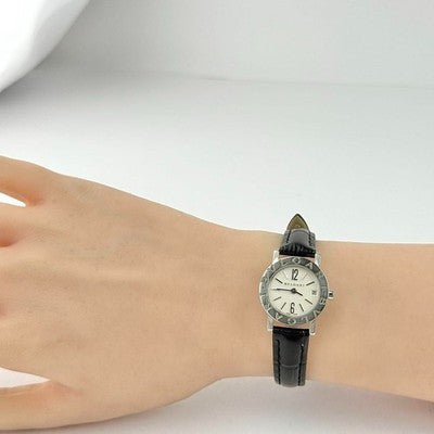 BVLGARI BVLGARI BB23SL SILVER DIAL WOMEN'S WATCH USED GOOD CONDITION