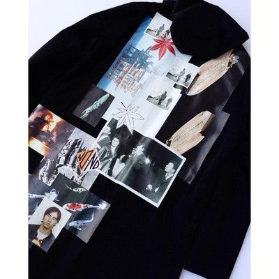 RAF SIMONS 2015SS ARCHIVE BACK PRINT MODS COAT BLACK SIZE 48 ART PARKA JAPAN