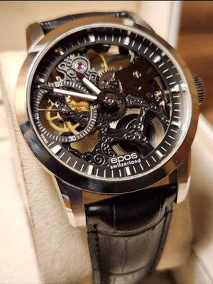 EPOS SOPHISTIQUEE EMOTION SKELETON UNITAS6497 MANUAL MENS WATCH SWISS 42MM