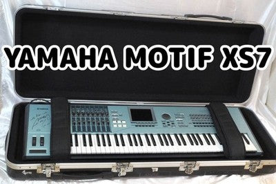 YAMAHA MOTIF XS7 76-KEY MUSIC PRODUCTION SYNTHESIZER W/ HARD CASE FROM JAPAN