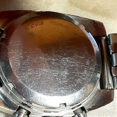 JUNGHANS OLYMPIC DATE CHRONOGRAPH HAND-WOUND MEN'S WRISTWATCH USED FROM JAPAN
