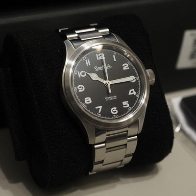 HANHART PREVENTOR HD12 AUTOMATIC BLACK DIAL 39MM MEN'S WATCH GERMANY BOXED