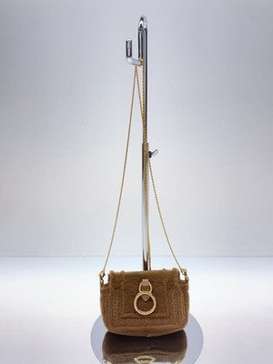 FENDI NANO BUCKET SHOULDER BAG CAMEL 7AR844 - EXCELLENT CONDITION - WITH BOX