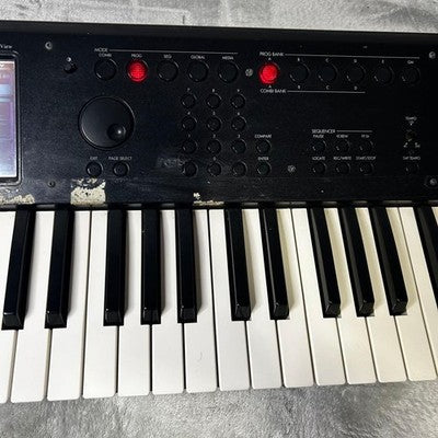 KORG M50 61 MUSIC WORKSTATION SYNTHESIZER KEYBOARD W/ AC PEDAL MANUAL FROM JAPAN