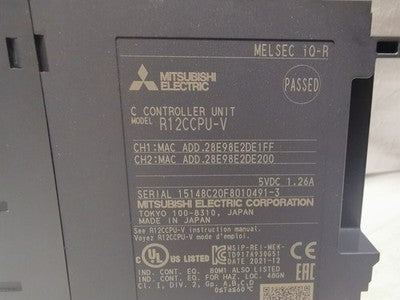 MITSUBISHI R12CCPU-V PLC CPU MODULE MANUFACTURED DECEMBER 2021 UNUSED