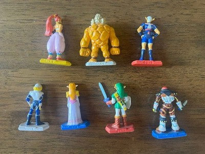 NINTENDO LEGEND OF ZELDA OCARINA OF TIME MINI FIGURE 7 SET RARE USED