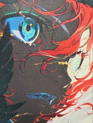 MAI YONEYAMA EGO SCAR AUTOGRAPHED CANVAS ART ED30 UV PRINT ACRYLIC FRAME LIMITED