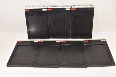 TOYO CUT FILM HOLDER 4X5, SET OF 22 FILMS LARGE FORMAT CAMERAS AS IS
