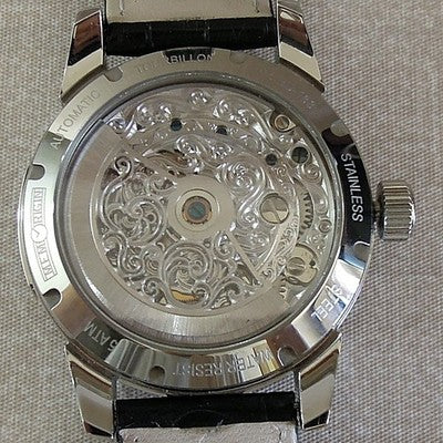 MEMORIGIN AT1003-SSWHBKR GRAND MANUFACTURE TOURBILLON SS BACK SCALE AT
