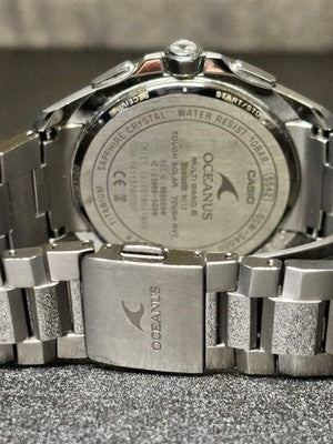 CASIO OCEANUS OCW-S4000-1AJF SOLAR TITANIUM BLACK DIAL TESTED JAPAN USED F/S