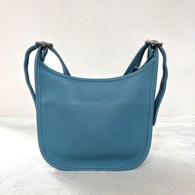 COACH VINTAGE BECKETT ZIP SHOULDER BAG LIGHT BLUE LEATHER CROSSBODY RARE OLD