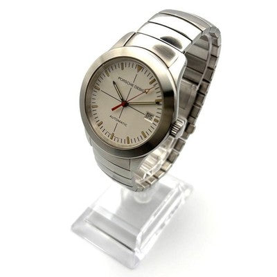PORSCHE DESIGN ETERNA 6602.41 AUTOMATIC DATE SILVER DIAL MEN'S WATCH 38MM