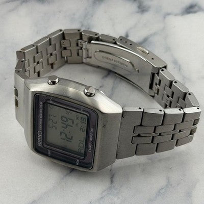 SEIKO S760-0AA0 SBPG001 SOLAR WRISTWATCH 38MM WORKING RARE JAPAN