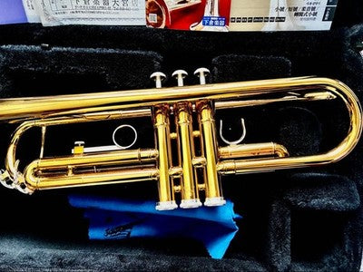 YAMAHA YTR-3335 Bb TRUMPET W/ CASE MOUTHPIECE CARE KIT WARRANTY EXCELLENT