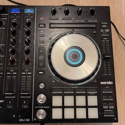 PIONEER DDJ-SX PRO DJ CONTROLLER SERATO 4-CHANNEL W/HARD CASE TESTED FROM JAPAN