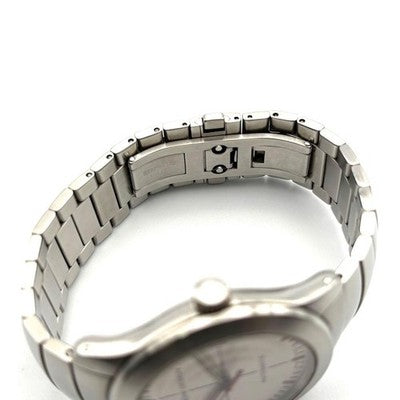 PORSCHE DESIGN ETERNA 6602.41 AUTOMATIC DATE SILVER DIAL MEN'S WATCH 38MM
