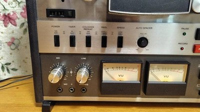 TEAC A-6300 MK II OPEN REEL TAPE DECK 10.5" REEL CLAMPS MANUAL TESTED JAPAN