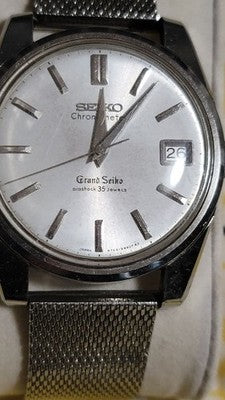 SEIKO GRAND SEIKO SECOND MEN'S WRISTWATCH ROUND FACE JAPAN MADE STAINLESS STEEL
