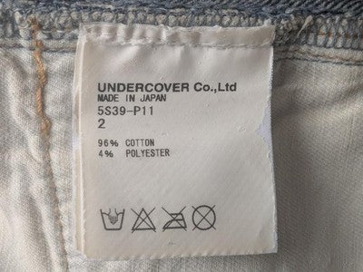 UNDERCOVER 2005SS 58 DENIM BUT BEAUTIFUL 2ND SEASON JEANS DENIM SIZE2 (W30) USED