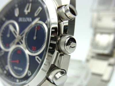 BULOVA CURVE SPORT CHRONOGRAPH QUARTZ MEN’S WATCH 96A185 WITH BOX