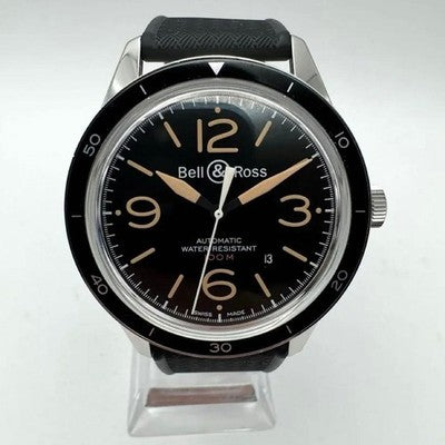 BELL & ROSS BR123-92-SP SPORT HERITAGE AUTOMATIC BLACK DIAL RUBBER MENS WATCH