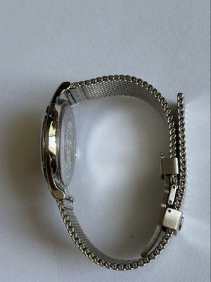 DUFA WEIMAR GMT DF-9006 QUARTZ WATCH MADE IN GERMANY GRAY DIAL GOOD CONDITION