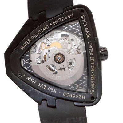 HAMILTON VENTURA SKELETON AUTO LIMITED EDITION 999 PCS H24595331 BLACK WATCH