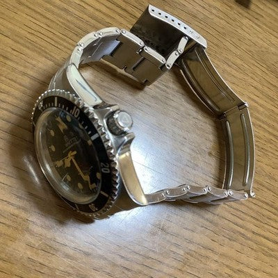 WMT ROYAL MARINE AUTOMATIC DIVER WATCH BLACK DIAL STAINLESS STEEL BRACELET BOX