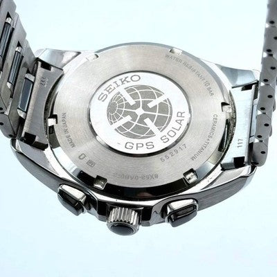 SEIKO ASTRON SBXB041 8X53 GPS SOLAR TITANIUM CERAMIC BLACK DIAL WATCH