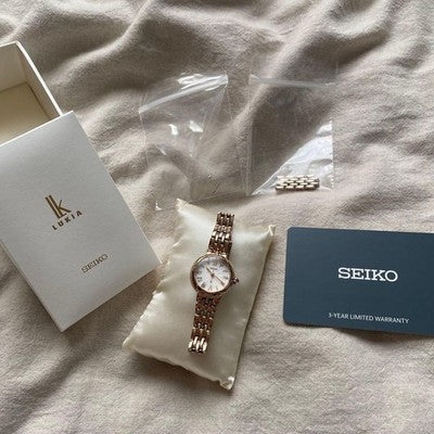 SEIKO LUKIA SSWA008 QUARTZ WATCH LADIES WORKING WITH BOX  JAPAN