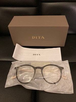 DITA Boston Black Crystal White Gold Frame Unused Titanium Made in Japan