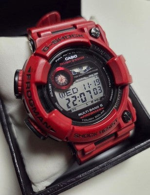 CASIO G-SHOCK FROGMAN GWF-1000RD-4JF BURNING RED SOLAR RADIO DIVER WATCH JAPAN