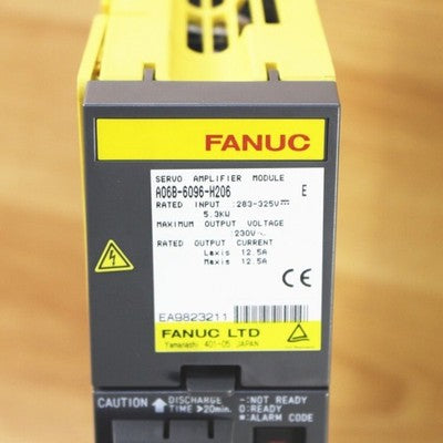 FANUC A06B-6096-H206 2-AXIS FSSB ALPHA SERVO AMPLIFIER MODULE UNUSED