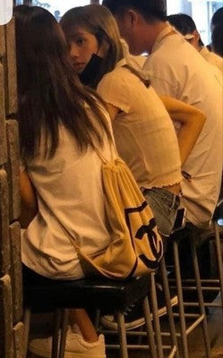 CHANEL VINTAGE KNIT BACKPACK LARGE LOGO RARE DESIGN EXCELLENT CONDITION BAG