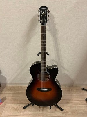 YAMAHA CPX600 ACOUSTIC ELECTRIC GUITAR SUNBURST COMPASS SERIES EXCELLENT