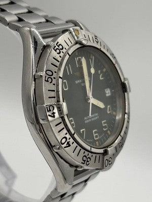 BREITLING COLT OCEAN A17035 AUTOMATIC MEN'S WATCH GREEN DIAL 38MM WORKING