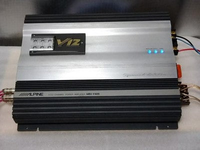 ALPINE MRV-F409 4-CHANNEL POWER AMPLIFIER TESTED WORKING FROM JAPAN AS IS