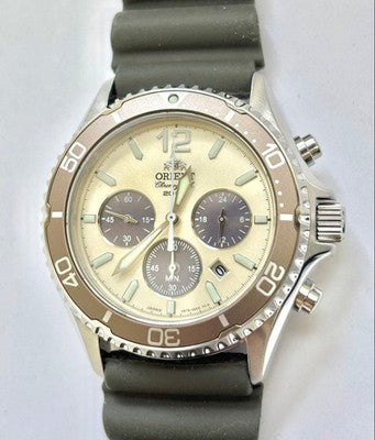 ORIENT MAKO RN TX0209G LIMITED 100 SOLAR CHRONOGRAPH MEN WATCH RARE MODEL