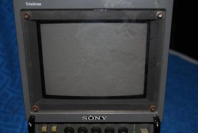 SONY PVM-6041Q TRINITRON COLOR VIDEO MONITOR 6" CRT PRO DISPLAY FOR PARTS