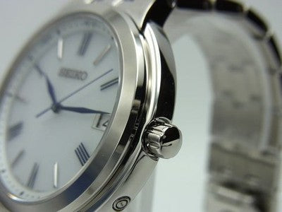 SEIKO SBTM281 SOLAR RADIO CONTROLLED MEN'S WATCH 37.7MM STAINLESS STEEL