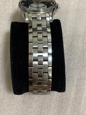 HAMILTON JAZZMASTER DATE AUTOMATIC H325550 STAINLESS STEEL LEATHER WATCH USED
