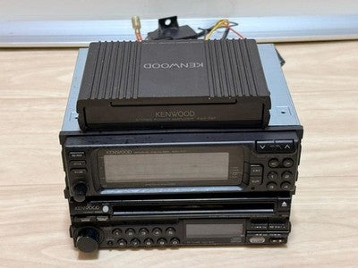 KENWOOD KDC-909 KGC-717 KAC-521 CAR AUDIO DECK CHANGER AMP SET WORKING
