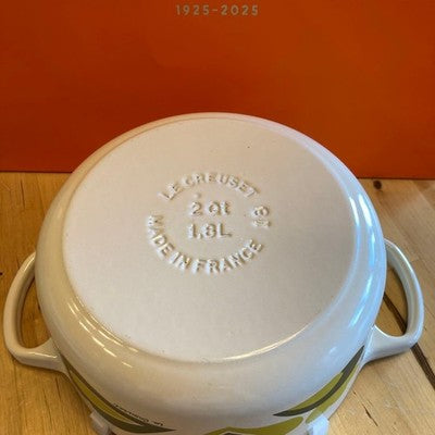 LE CREUSET COCOTTE RONDE 18CM PEACOCK CAST IRON ENAMEL DUTCH OVEN FRANCE