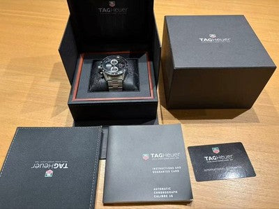 TAG HEUER CARRERA CV2A10 CHRONOGRAPH AUTOMATIC MEN'S STAINLESS STEEL AS IS