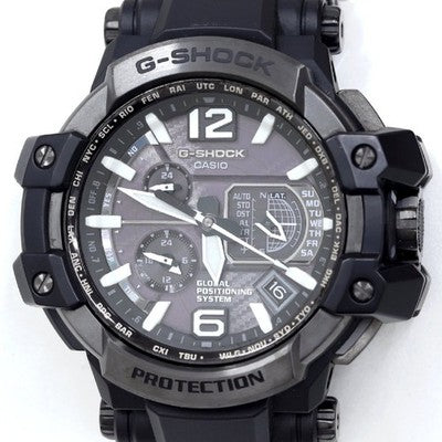 CASIO G-SHOCK GPW-1000T-1AJF Sky Cockpit GPS Solar Quartz Black Dial Excellent