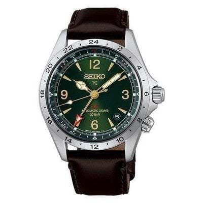 SEIKO PROSPEX SBEJ005 ALPINIST ANALOG 3DAYS GMT AUTOMATIC WATCH NEW W/BOX MINT