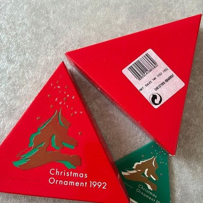 SWAROVSKI 1992 ANNUAL CHRISTMAS ORNAMENT SNOWFLAKE CRYSTAL BOXED RETIRED RARE
